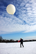 oplaten van weerballon